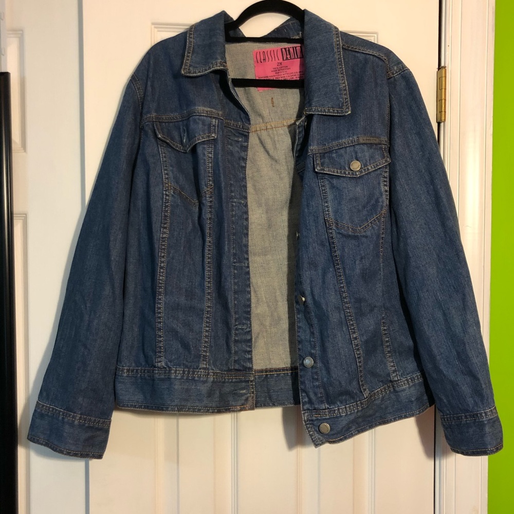 Vintage Style Oversized Jean Jacket